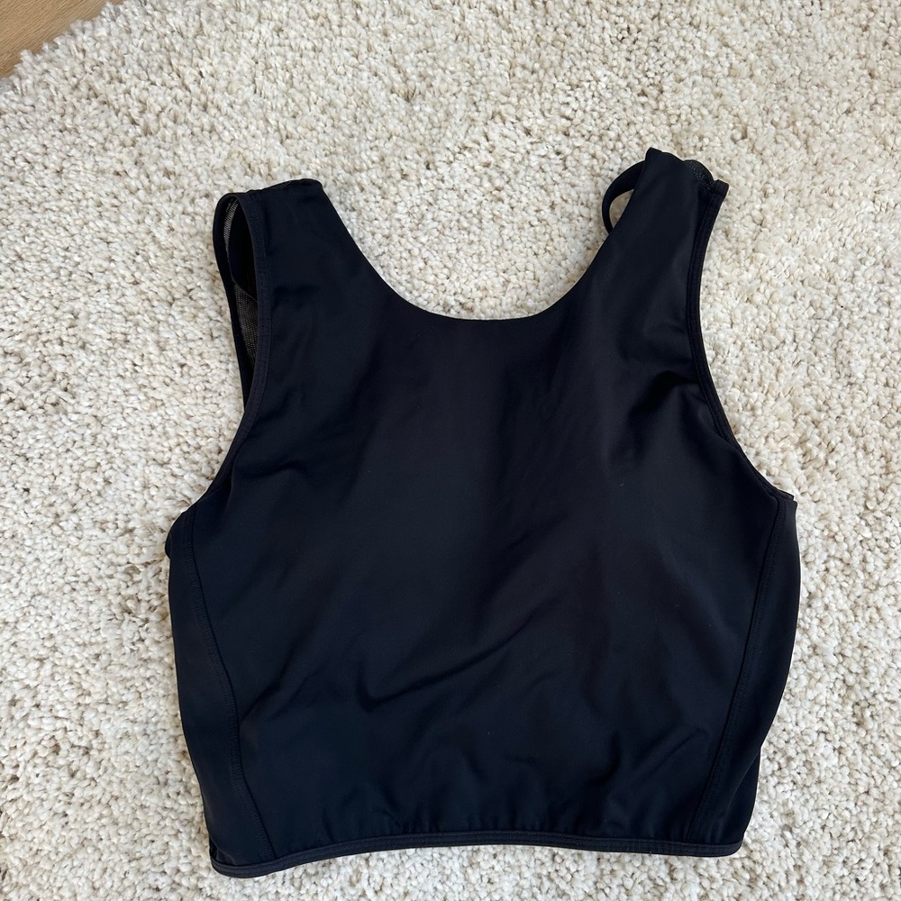 Lululemon Black Tank with Mesh Back